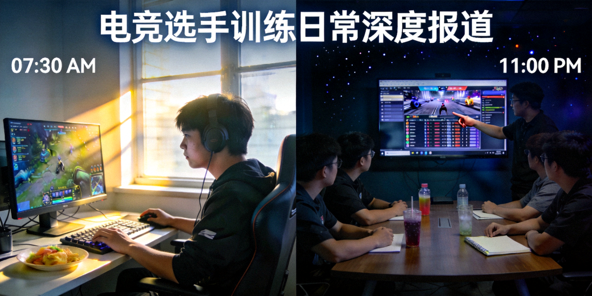 电竞选手训练日常深度报道，从清晨训练到深夜复盘